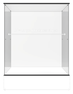 VITRINES D'EXPOSITION PLEXI RIGIDE TRANSPARENT L 30 X P 30 X H 60 CM